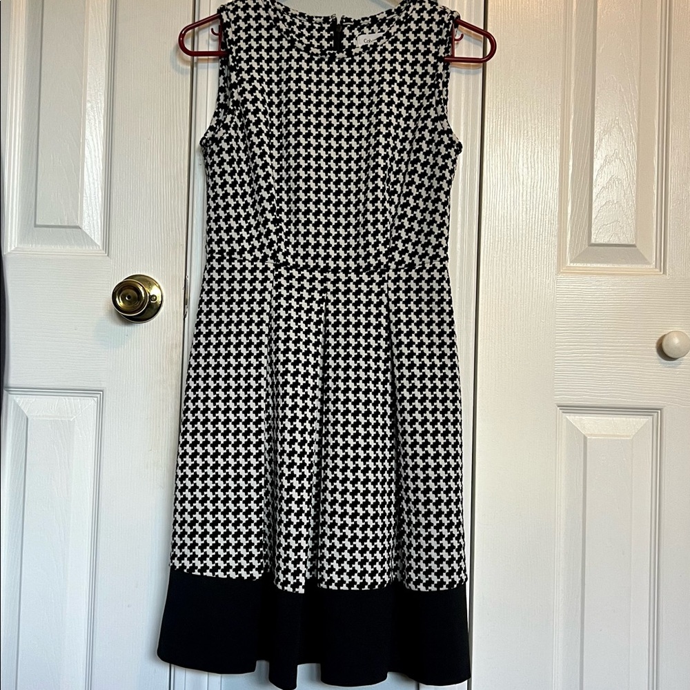 Calvin Klein hounds tooth dress Size 2P